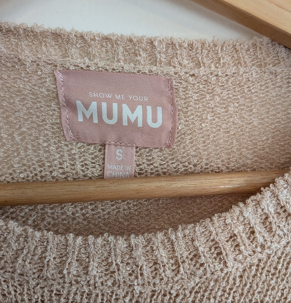 Show Me Your Mumu Pismo Sweater Sunny Stripe Knit Size S Pastel Beach Vacation - Picture 9 of 15